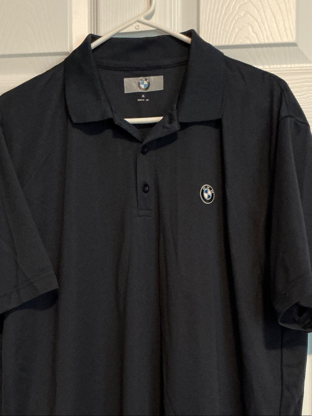 BMW Black Polo Shirt with BMW Roundel Patch